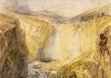 Fall des Tees Yorkshire Romantische Landschaft Joseph Mallord William Turner berg Ölgemälde